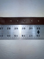 New Brown Genuine Leather Braided Rope 30” Belt #02/4703 NN-55