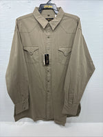 New Men’s White Horse Siege Color Long Sleeve Pearl Snap 2XL H-52