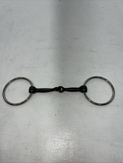New Congress Leather O Ring Smooth Mouth Snaffle 5” Bit. #47784 U-9