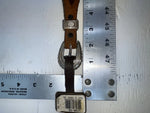 New Brown Genuine Leather Nocona Silver Pendent 28” Belt #399 JJ-143