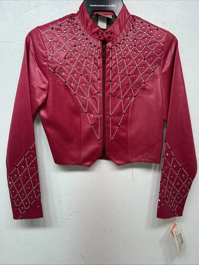 New Women’s 1849 Authentic Ranchwear Pink Western Show Short Jacket XS H-603