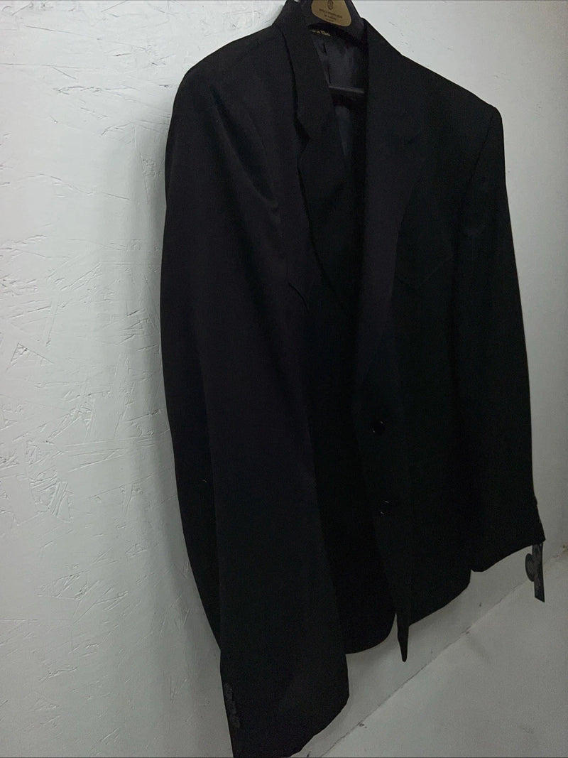 New Men’s Circle S Black Suit Jacket 48R #25832 Y-607