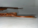 New Leather Tooled Tough 1 Browband Headstall Silver Buckles S-59