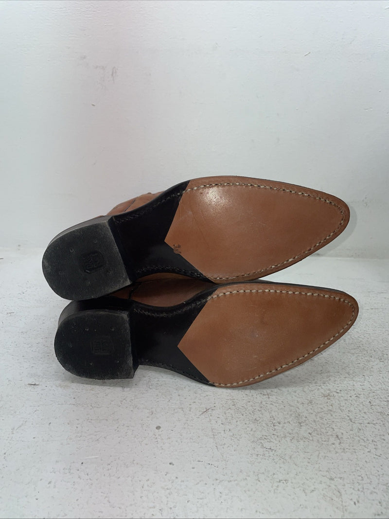 New Men’s Brown Dan Post Cowboy Boots. 2551 8.5 8 1/2 E W. 3-87