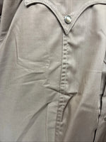 New Men’s Tem Tex Brown Western Long Sleeve Pearl Snap 15 X 33 Medium T-43