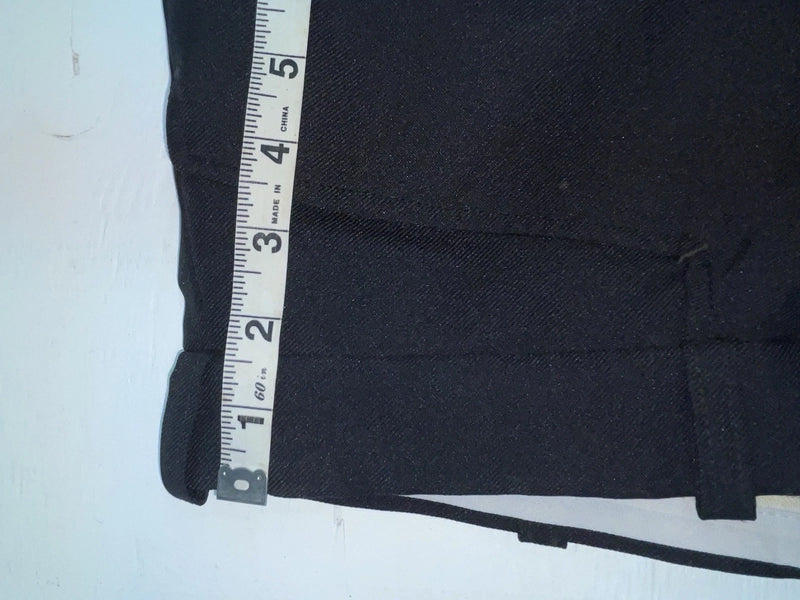 New Vintage Black Crimplene Polyester Pants XX-90