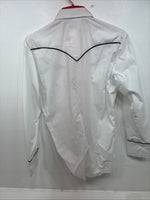 New Women’s H Bar C White Long Sleeve Pearl Snap 14.5 MM-11