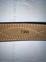 New Brown Genuine Leather Tex Tan Stitched 30” Belt #736H NN-8