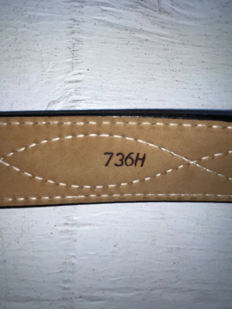 New Brown Genuine Leather Tex Tan Stitched 30” Belt #736H NN-8