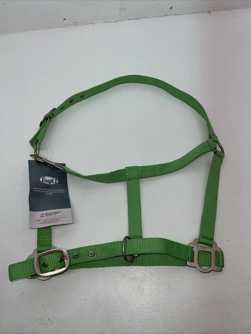 New Tough 1 Green Nylon Full Horse Halter #50-2011 3C-3