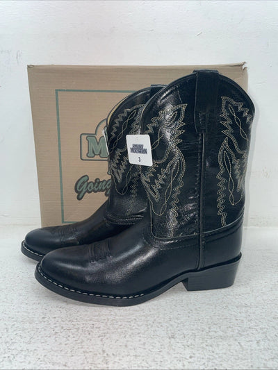 New Kids Black Smoky Mountain Cowboy Boots. 3045 C 3. 22-6