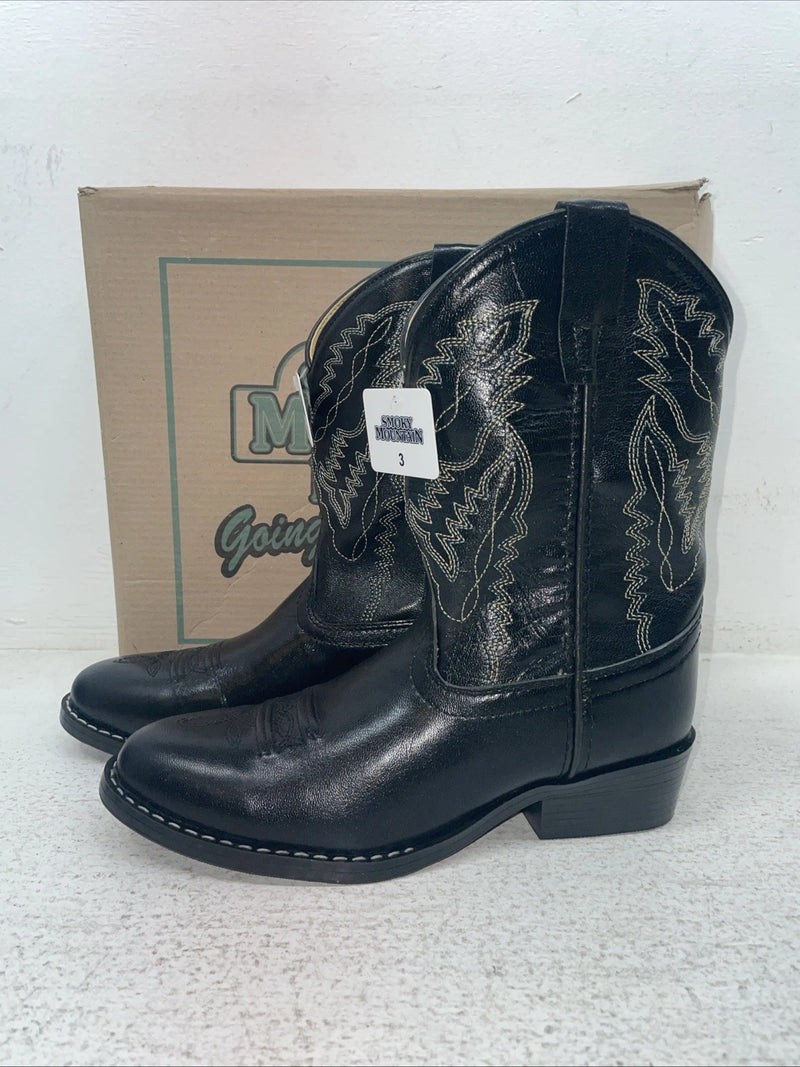 New Kids Black Smoky Mountain Cowboy Boots. 3045 C 3. 22-6