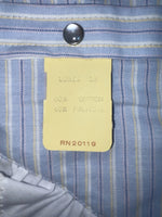 New Women’s Blue Striped H Bar C Long Sleeve Button Up Shirt #20119 3B-33