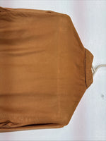 New Women’s Anne Pinkerton Orange Long Sleeve Button Up Medium KK-76