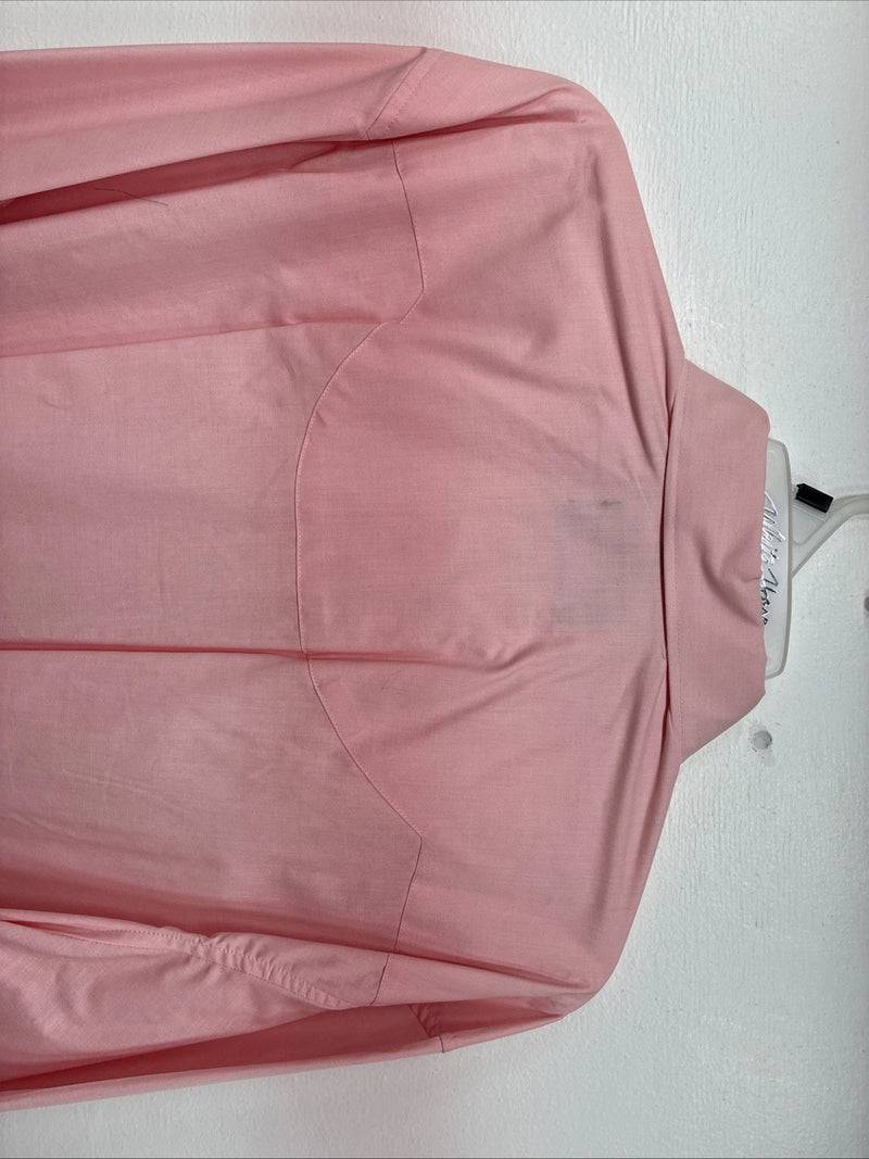 New Women’s White Horse Pink Gem Long Sleeve Pearl Snap XL II-2