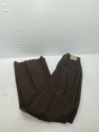 New Vintage Brown H Bar C Polyester Pants #MR477 SS-48