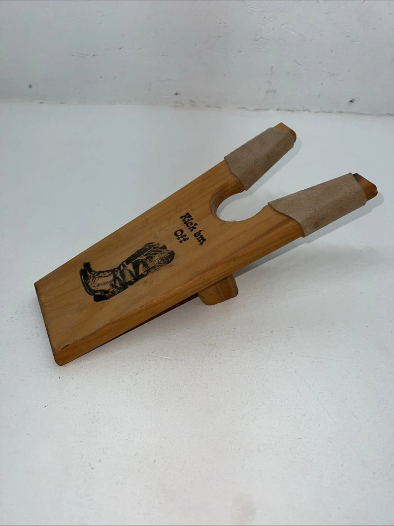 New Wooden Tan “kick Em Off” Boot Jack 3C-5