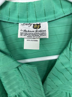 New Women’s Dickson Jenkins Green Long Sleeve Pearl Snap Size 34 MM-94