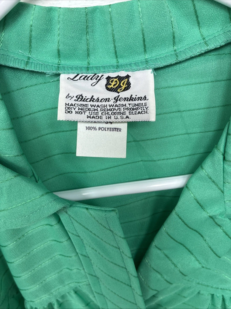 New Women’s Dickson Jenkins Green Long Sleeve Pearl Snap Size 34 MM-94