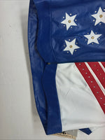New Women’s 1849 Authentic Ranchwear XXXL Bkue White Red USA Show Vest WW-43