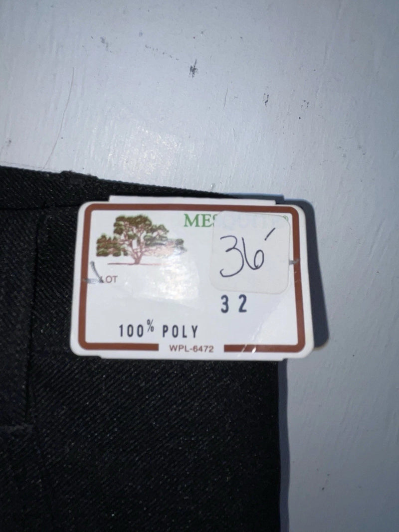 New Vintage Black Mesquite Polyester Pants OO-28