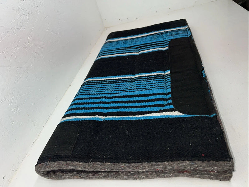 New Tough 1 Blue Black Felt Drover Saddle Pad 32x32 #31-650 Pad-16 