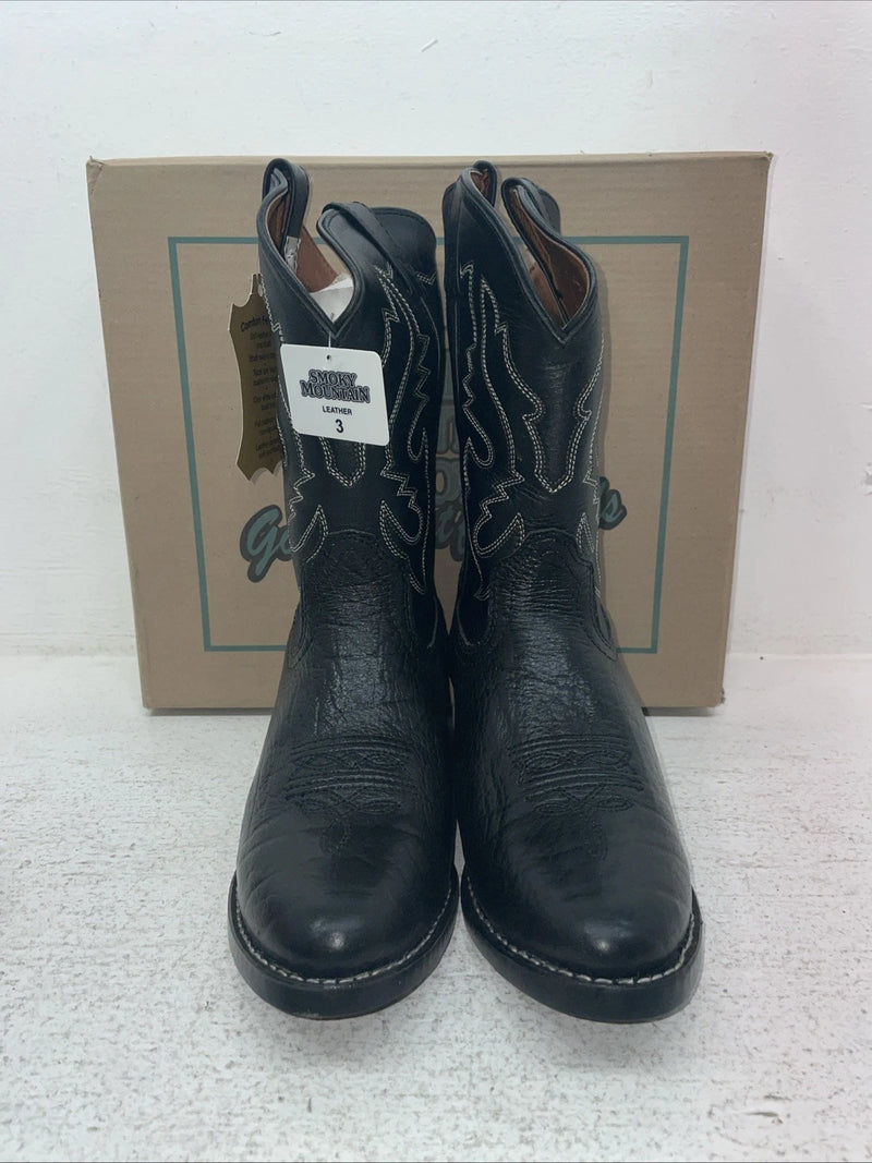 New Kids Black Smoky Mountain Cowboy Boots. 1117 C 3. 23-164
