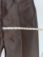 New Vintage Brown Circle S Polyester Pants #CP5091 XX-77