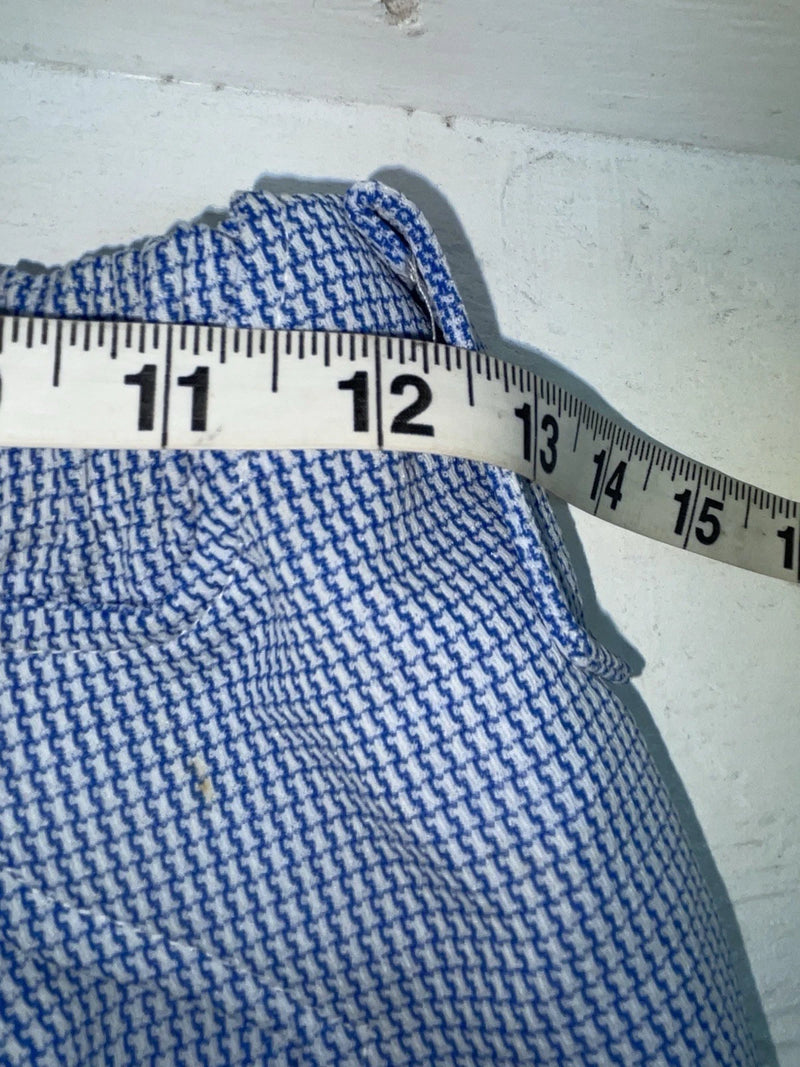 New Vintage Blue Checkered Dickson Jenkins Polyester Pants #536 ZZ-41