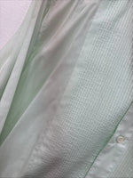 New Wayne Scott Green Long Sleeve Button Up English Shirt Small LL-69
