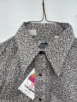 New Women’s Miller Brown Design Long Sleeve Pearl Snap Size 14.5 MM-28