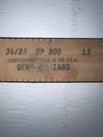 New Black Genuine Leather Stitched 34” Belt #800 Z-158