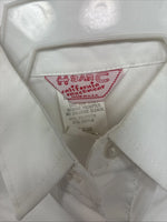 New Women’s H Bar C White Deigned Long Sleeve Pearl Snap Size 30 MM-62