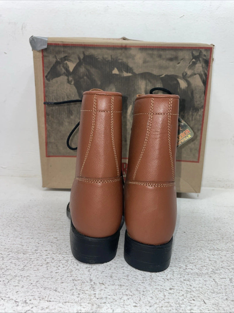 New Kids Brown Lace Up Cimarron Cowboy Boots. 2210100 12.5 12 1/2 D. 23-18