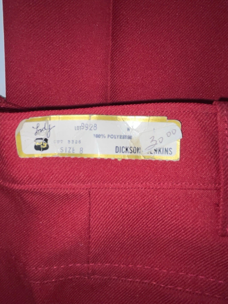 New Vintage Red Dickson Jenkins Polyester Pants #9928 3A-43
