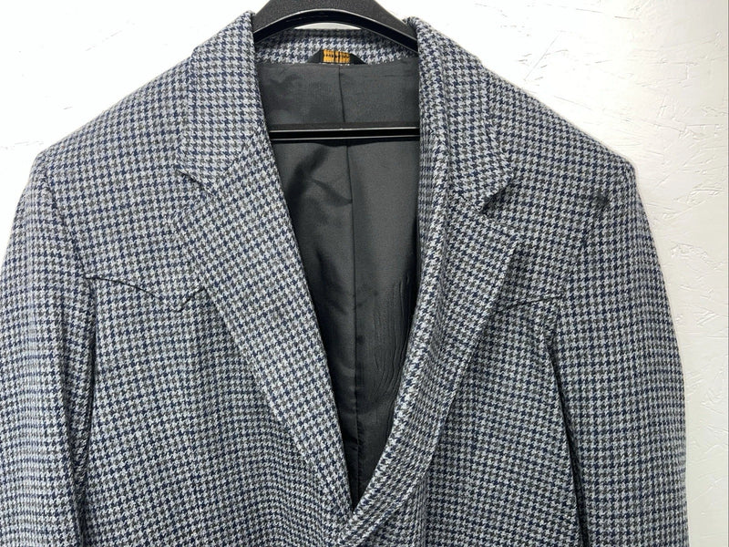New Men’s Pioneer Wear Blue Plaid Suit Jacket 44 #12504 X-603