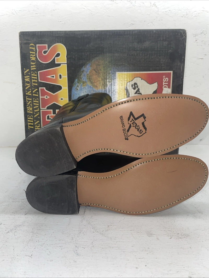 New Women’s Black Texas Brand Cowboy Boots. 4400 7 M. 18-82