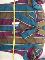 New Women’s Panhandle Slim Multicolor Stripe Long Sleeve Pearl Snap Size 10 MM-8