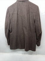 New Men’s Pioneer Wear Brown Suit Jacket 44L #12527 X-605
