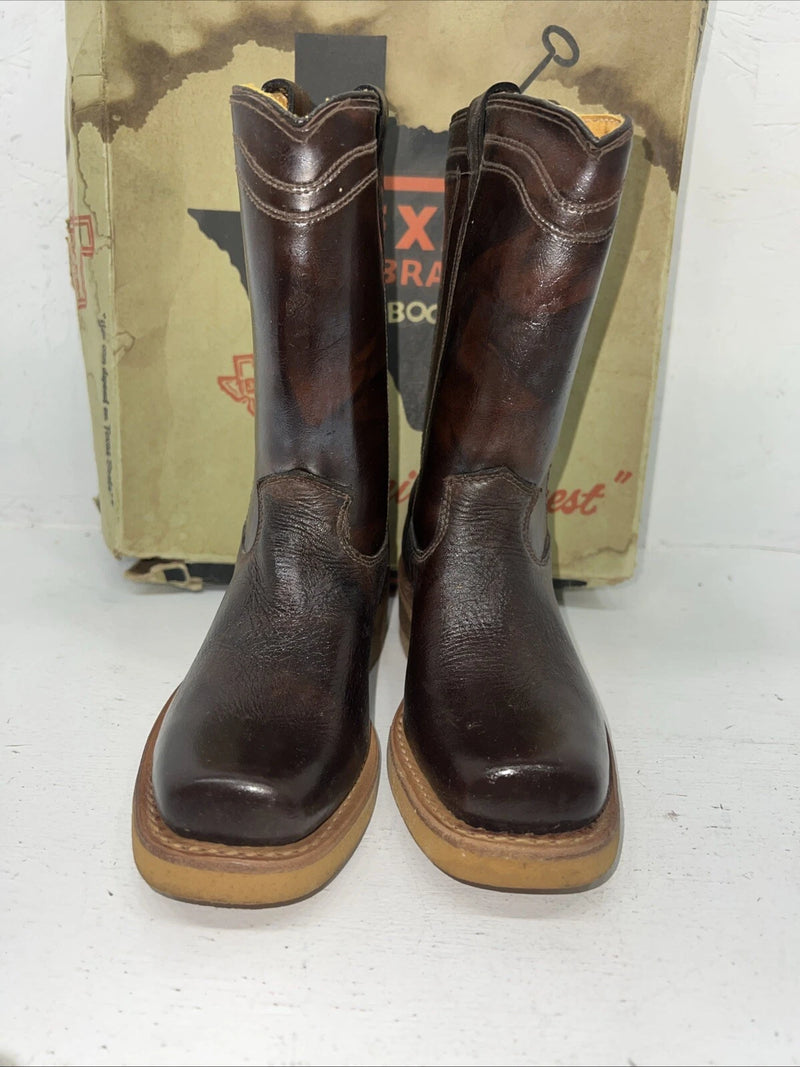 New Children’s Brown Texas Brand Cowboy Boots. C811 12.5 12 1/2 D. 24-108