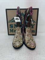 New Kids Brown Snake Skin Smoky Mountain Cowboy Boots. 1087 C 2.5 2 1/2. 23-146