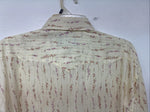 New Women’s White Horse Yellow Floral Long Sleeve Pearl Snap Size XXL YY-47