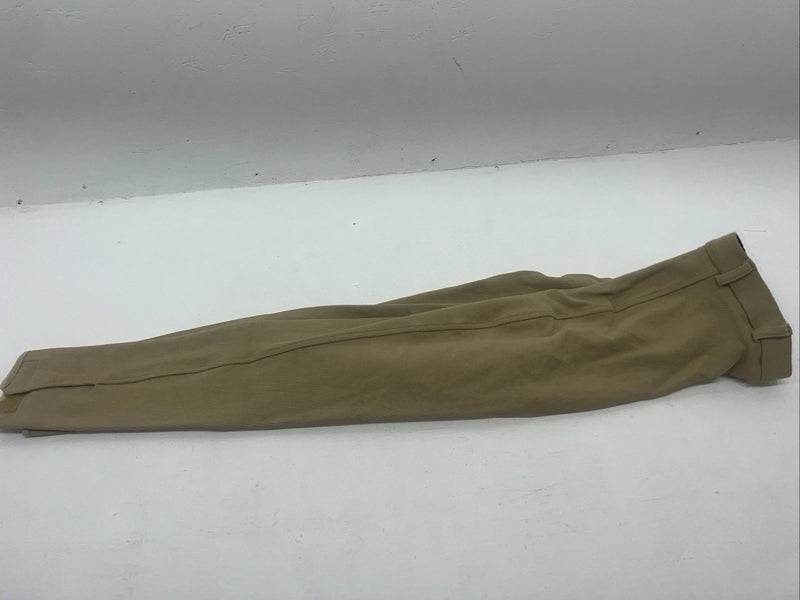 New Women’s Tan Sport Riders Knee Patch English Breech. 26-L #041565  A-157