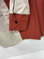 New Kids Cowboy Threads Tan Orange Long Sleeve Button Up Size 16 DD-81