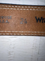 New Red Genuine Leather Wrangler 24” Belt #628004 NN-75