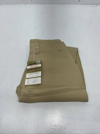 New Women’s Tan Equestrian Equi-stretch No Flare English Breeches. 24 R C-43