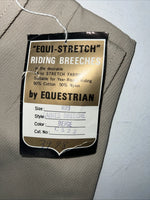 New Women’s Tan Equestrian Equi-stretch English Pants. 23 R #C522 A-142