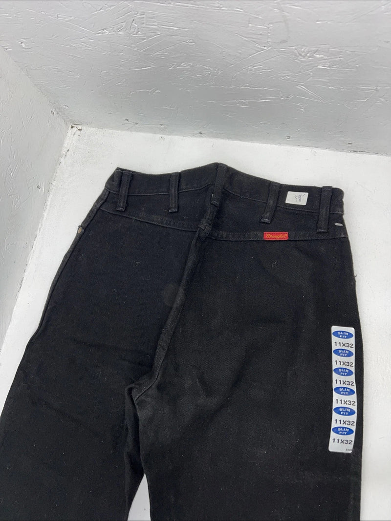 New Women’s Black Bareback Slim Fit Wrangler Denim Jeans. 11x32 H-20