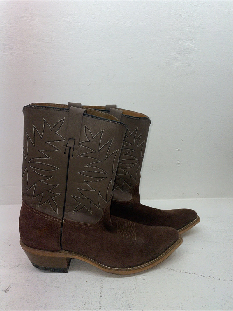 New Men’s Brown Acme Cowboy Boots. 7522 10 D. 6-44