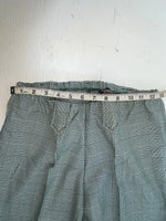 New Vintage Green Plaid Panhandle Slim Polyester Pants #1218 NN-152